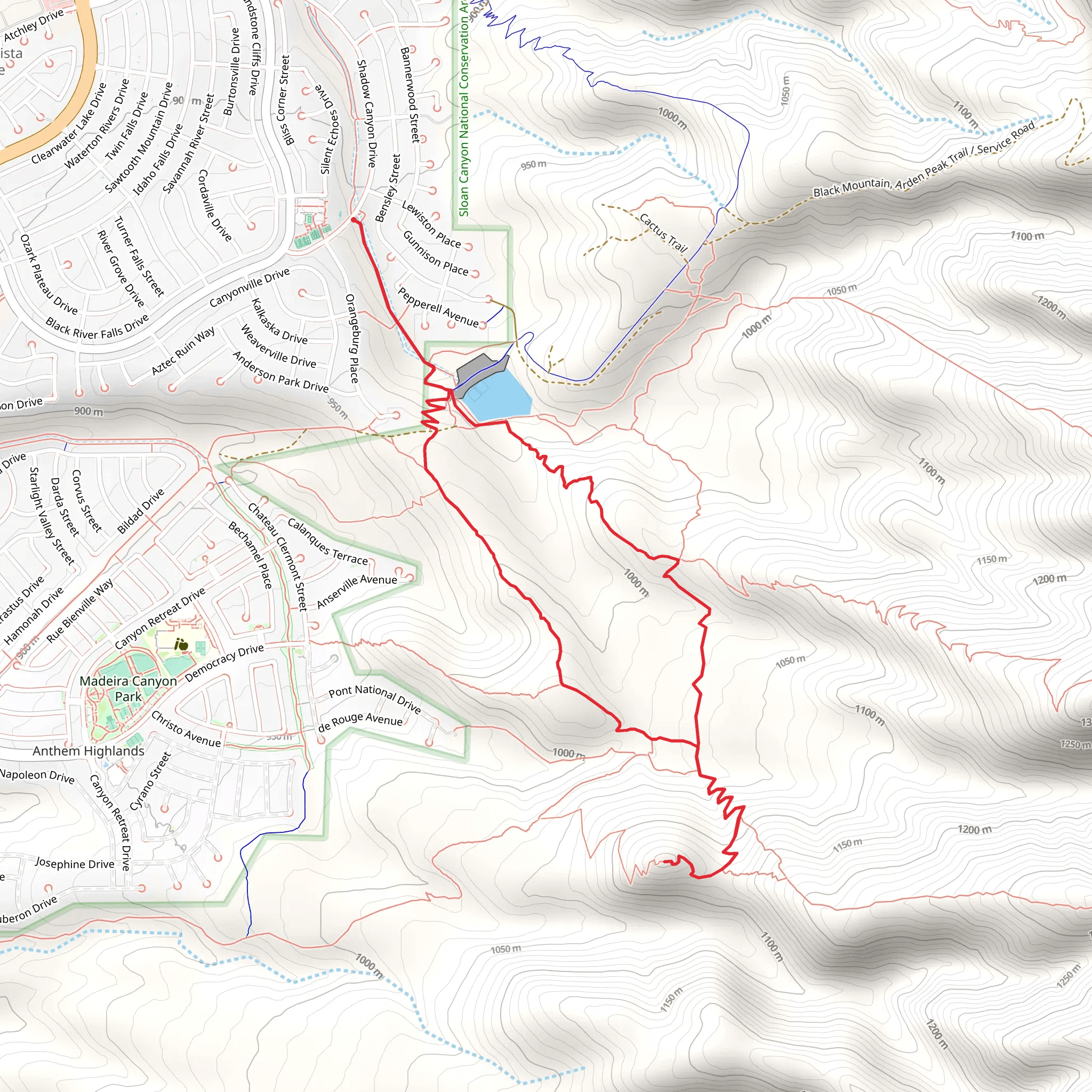 Black Mountain, Parks Peak and 403 Loop Trail mobile static map