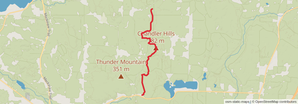 American Perimeter Trail - North Country Primary stage 71 Map