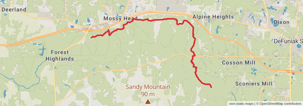 American Perimeter Trail - Florida Primary stage 9 Map
