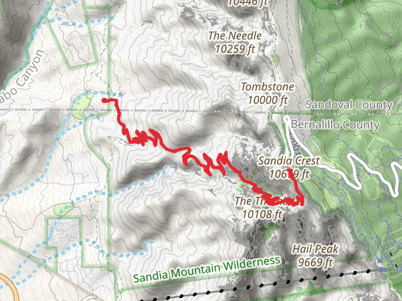 La Luz and Crest House Spur Trail