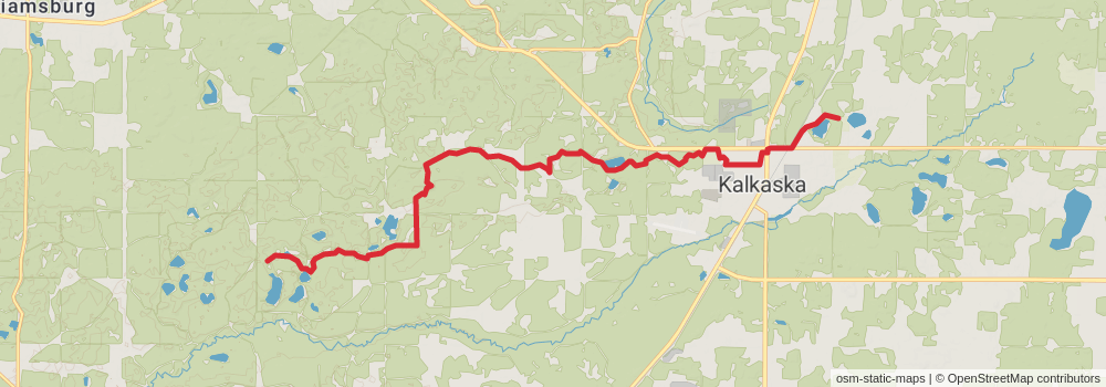 American Perimeter Trail - North Country Primary stage 65 Map