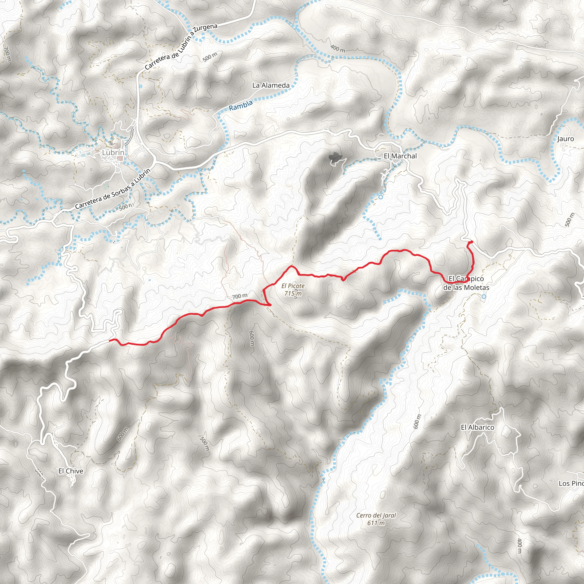 The Moletas SL A 17 mobile static map