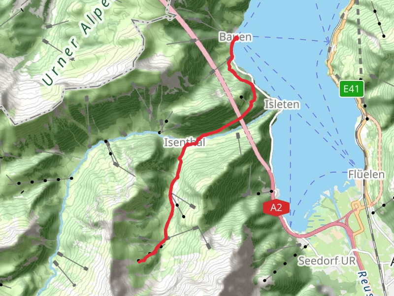 Musenalp to Eggbergen mobile static map