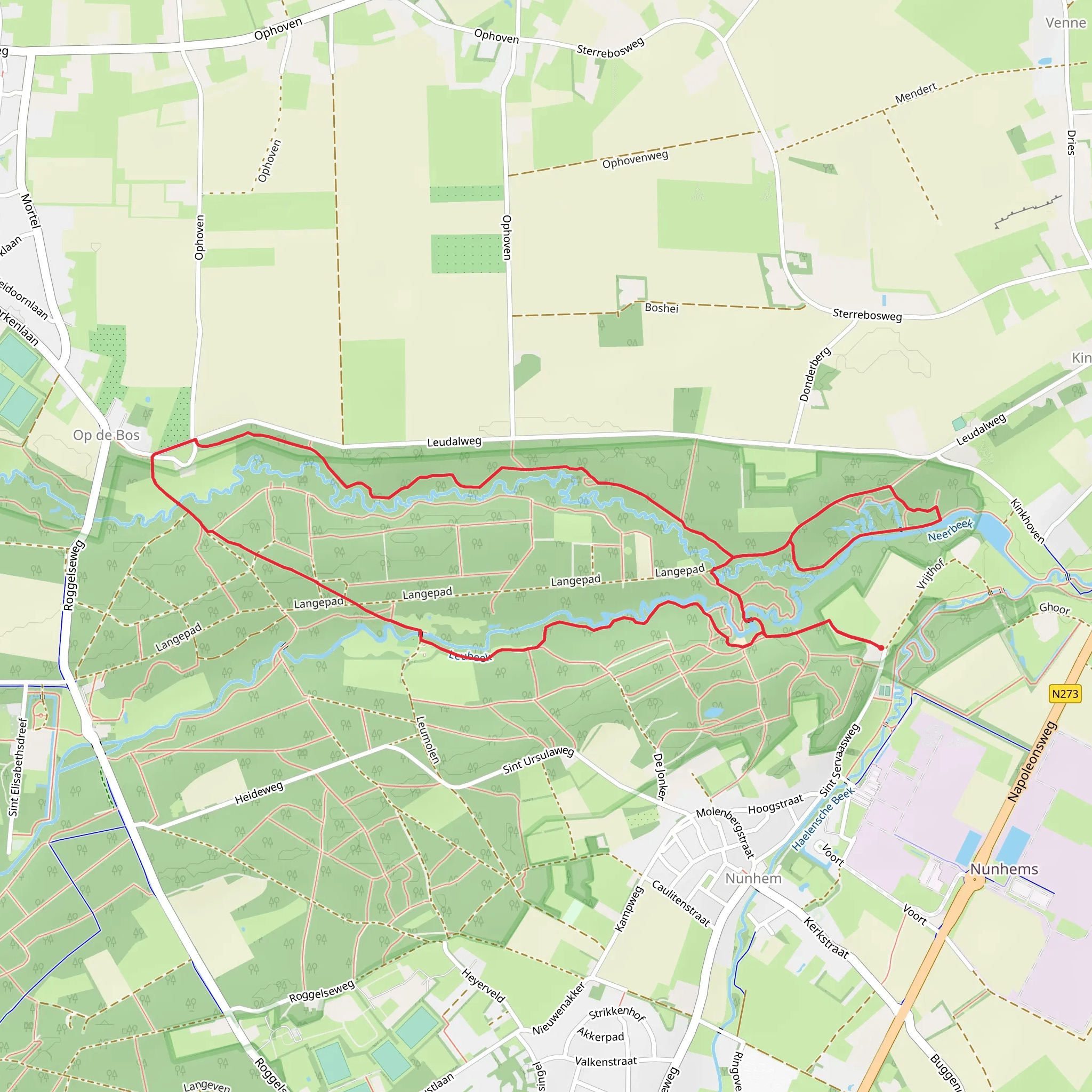 Vrijthof, Zeilsterhof and Sint Ursulamolen Loop mobile static map