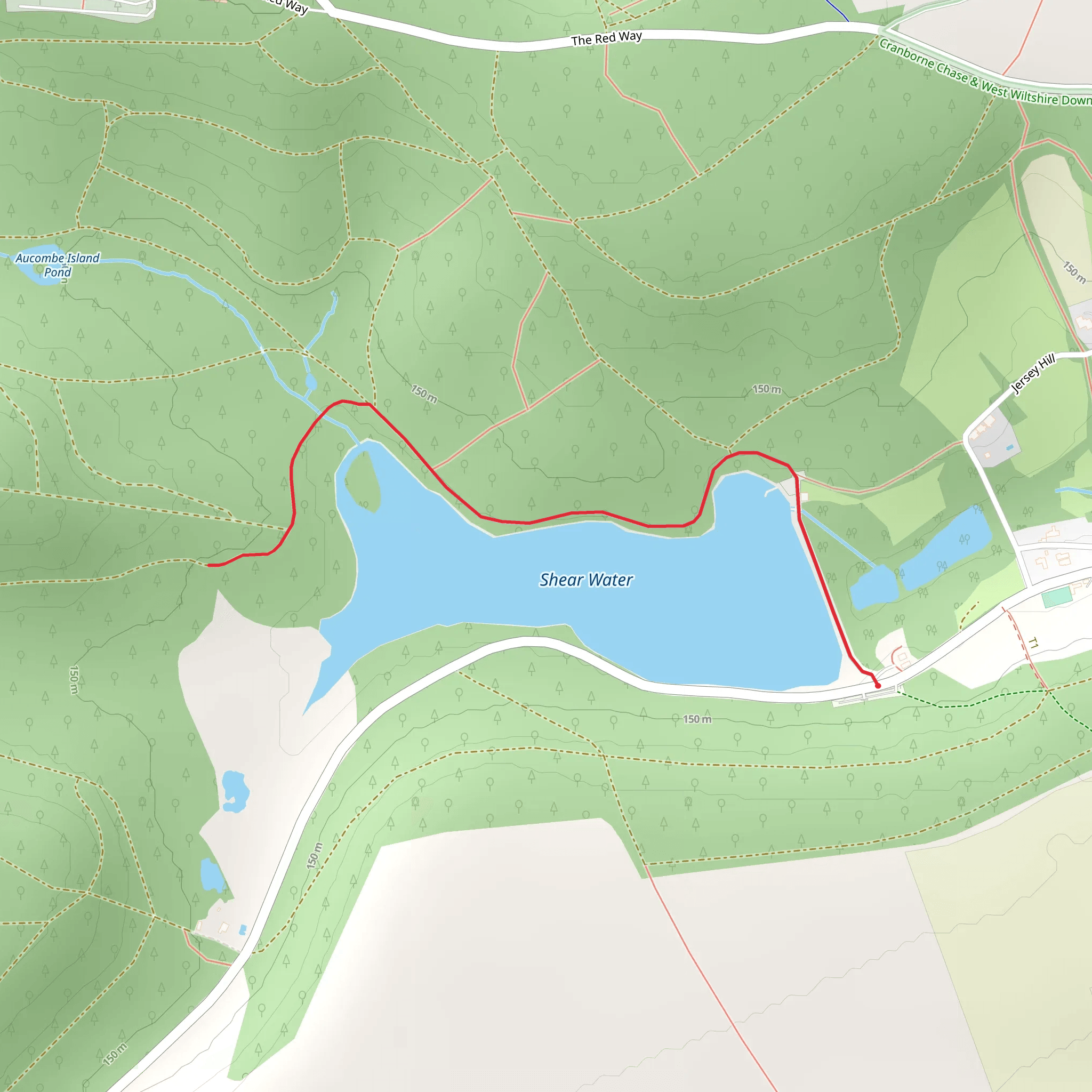 Shearwater Lake Walk mobile static map