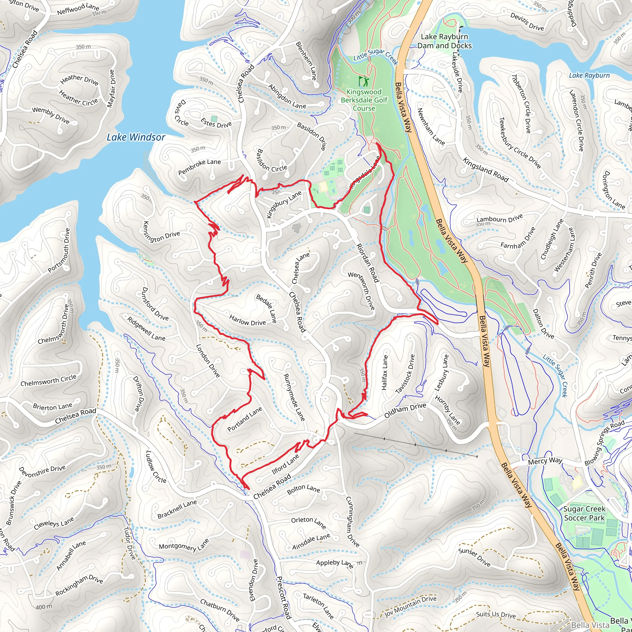Tunnel Vision Loop mobile static map