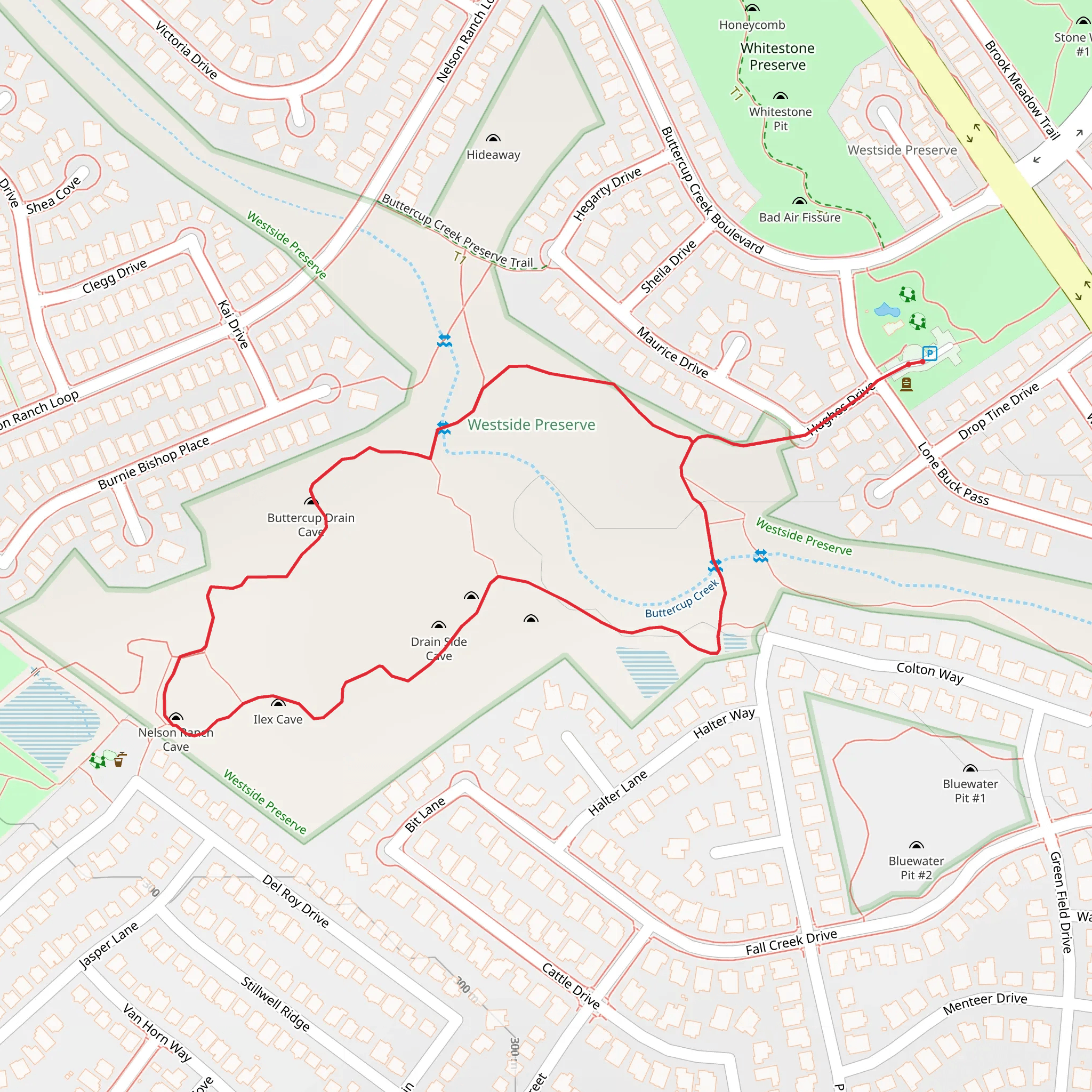 Hughes Drive Loop mobile static map