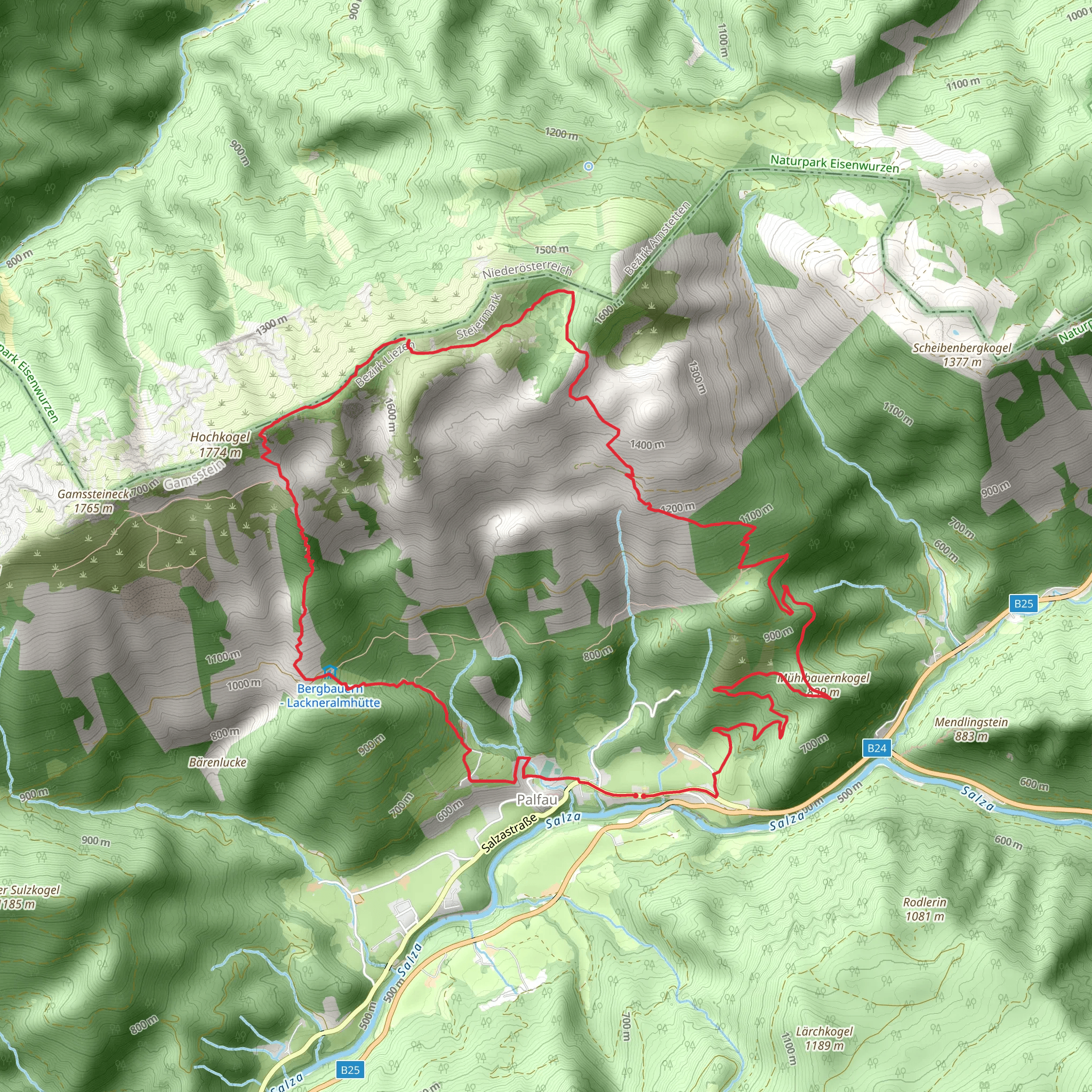 Gamsstein Round mobile static map