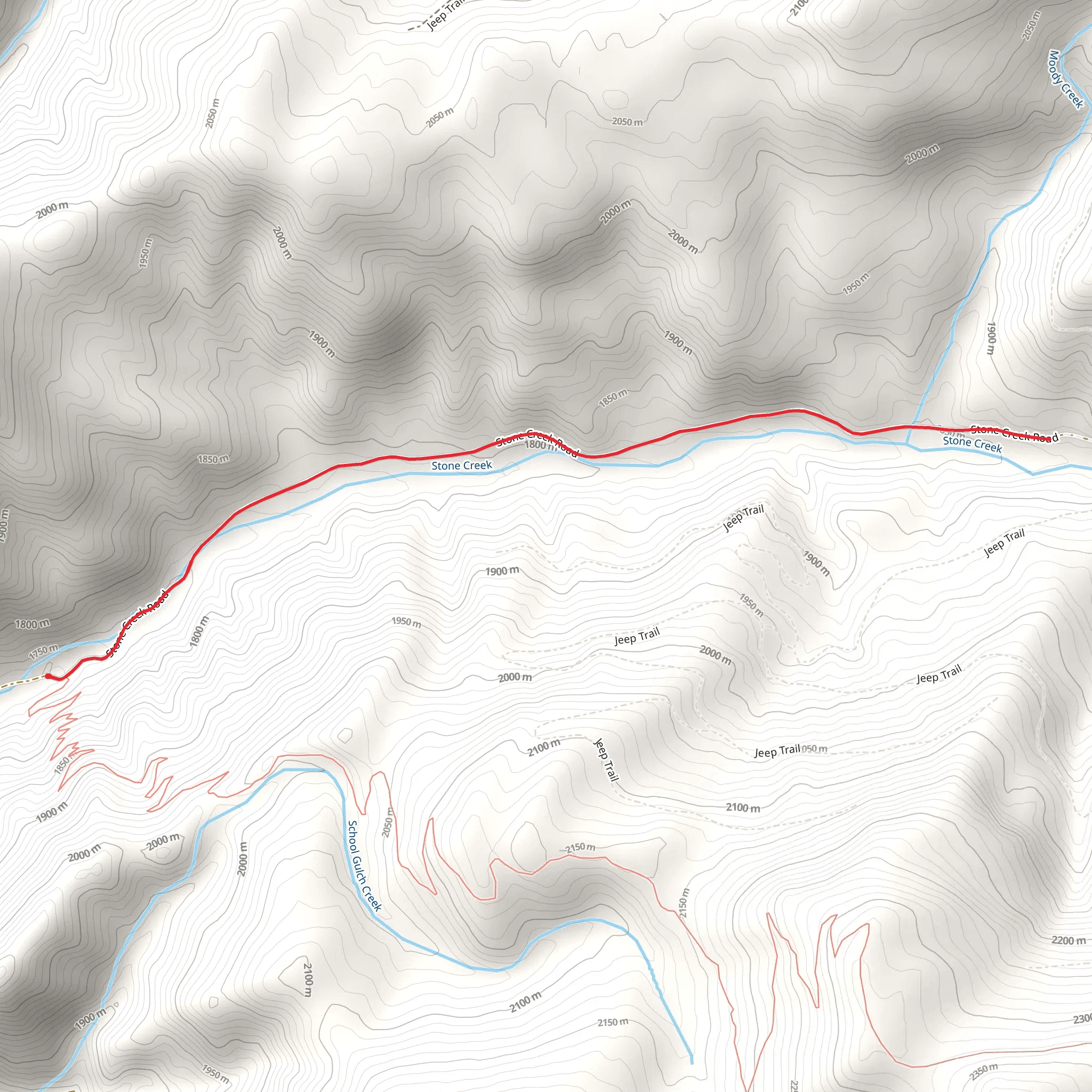 Stone Creek Road mobile static map