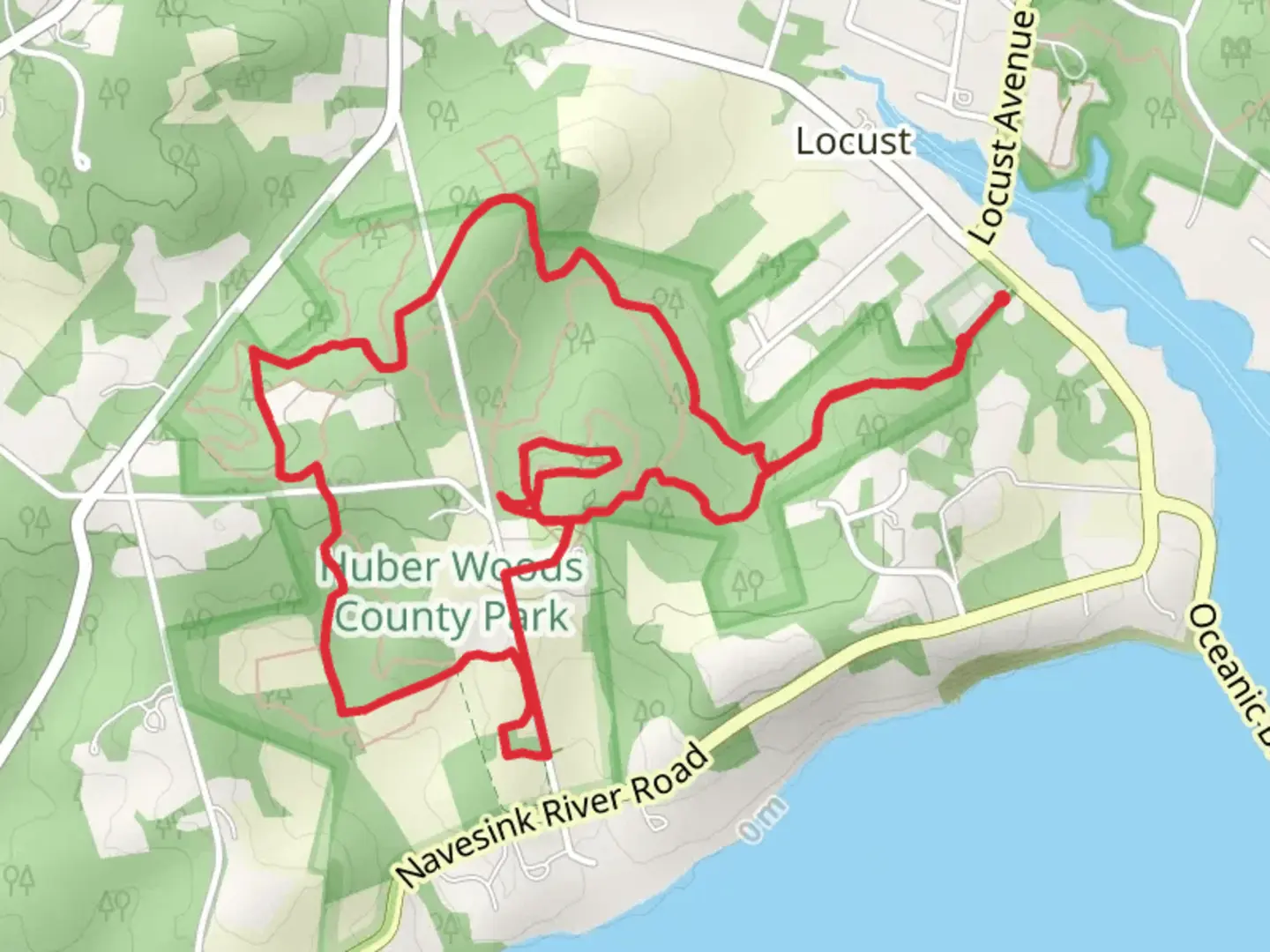 An image depicting the trail Valley View and Claypit Run Loop and its surrounding area.