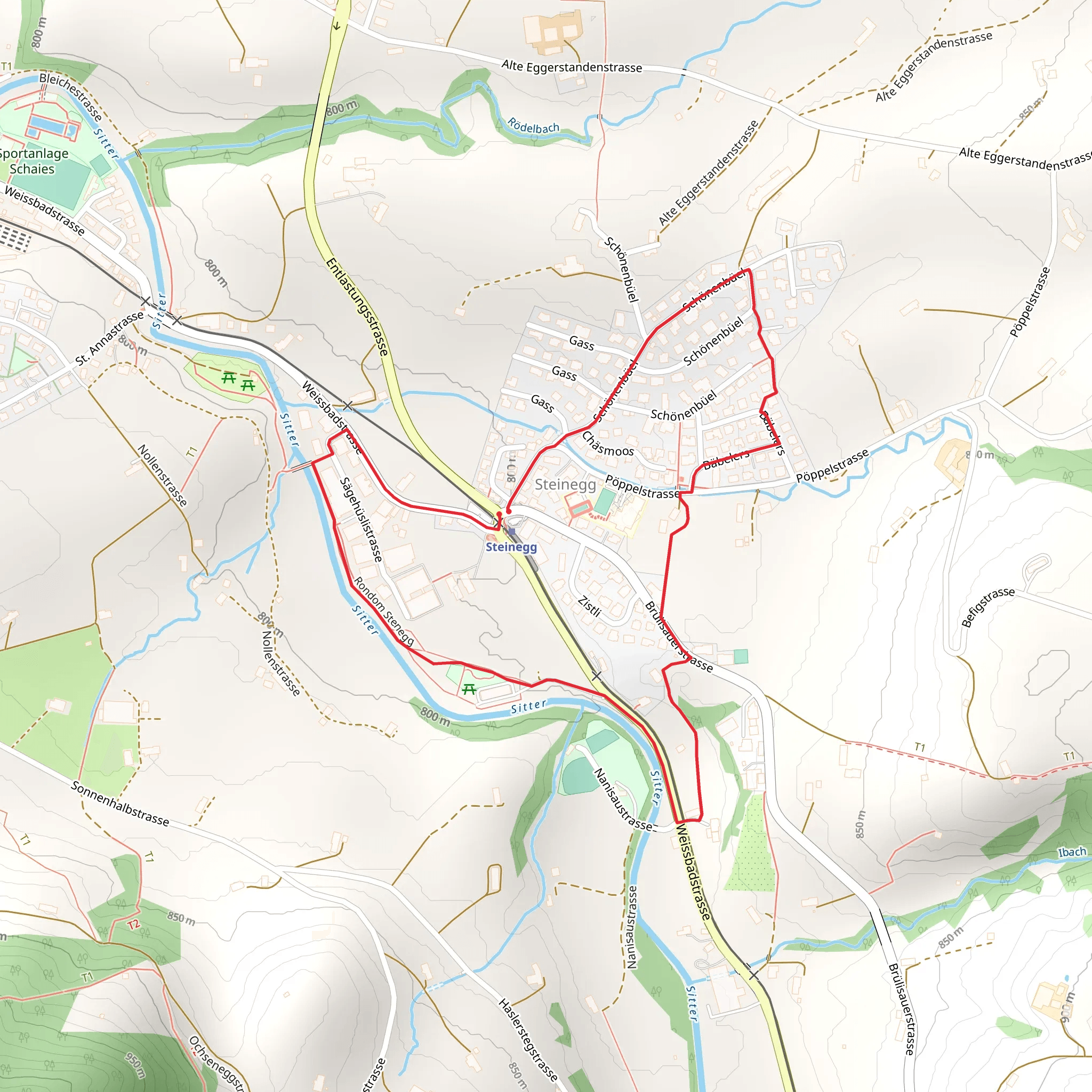 Rondom Stenegg mobile static map