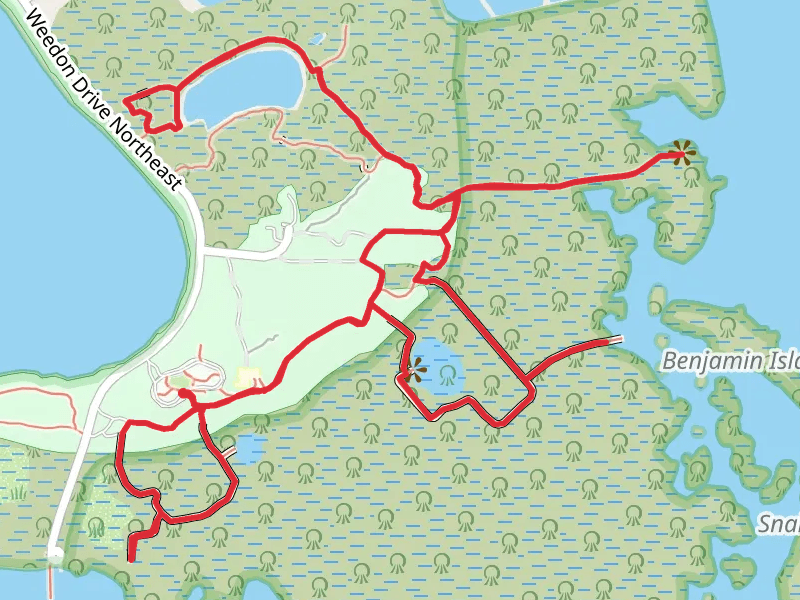 Upland TRail, Lookout Point Trail and Boy Scout Trail Loop