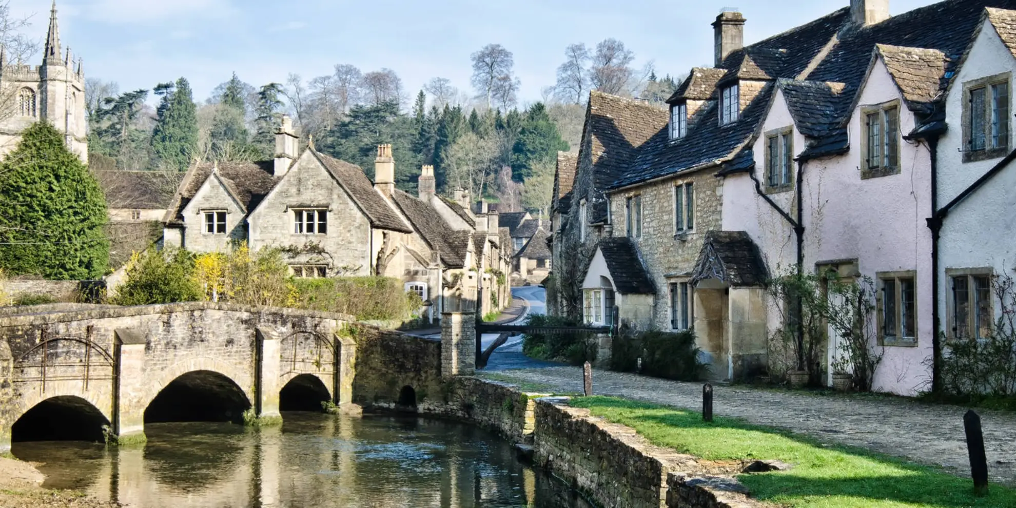 An image depicting the trail Ford and North Wraxall from Castle Combe and its surrounding area.