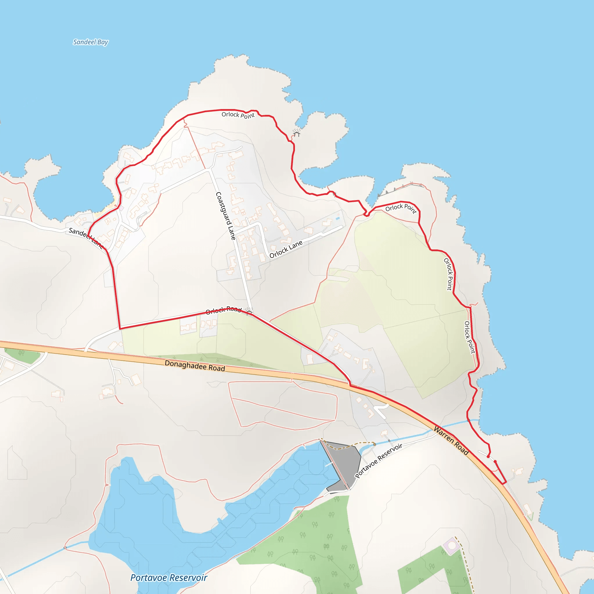 Orlock Point Loop mobile static map