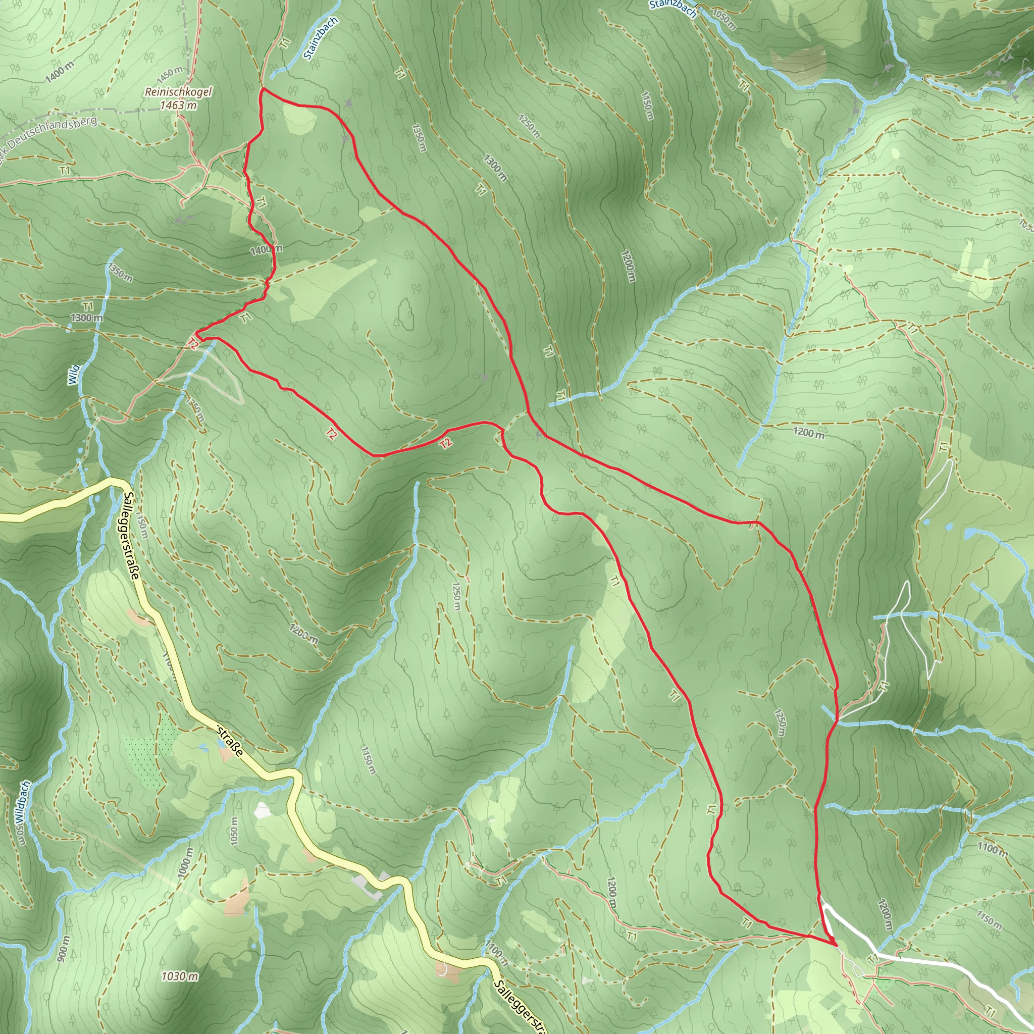 Absetzwirt-round over the Reinischkogel mobile static map