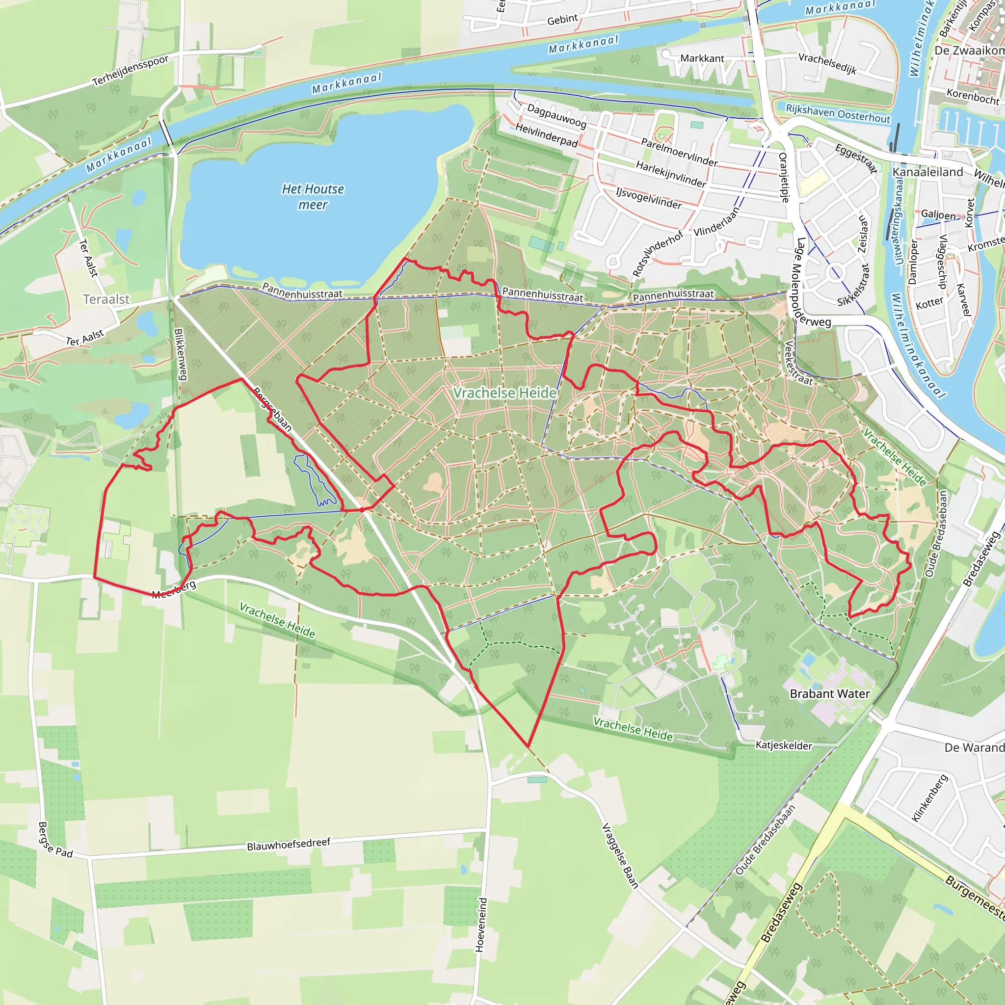 Vrachelse Heide Loop mobile static map