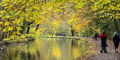 An image depicting the trail Bradford District Fair Trade Way and its surrounding area.