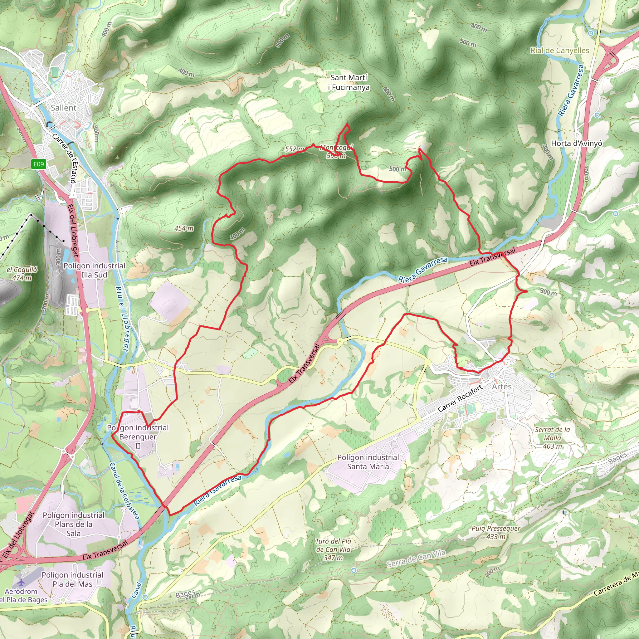 Sandero of the Gavarra PR C 136 mobile static map