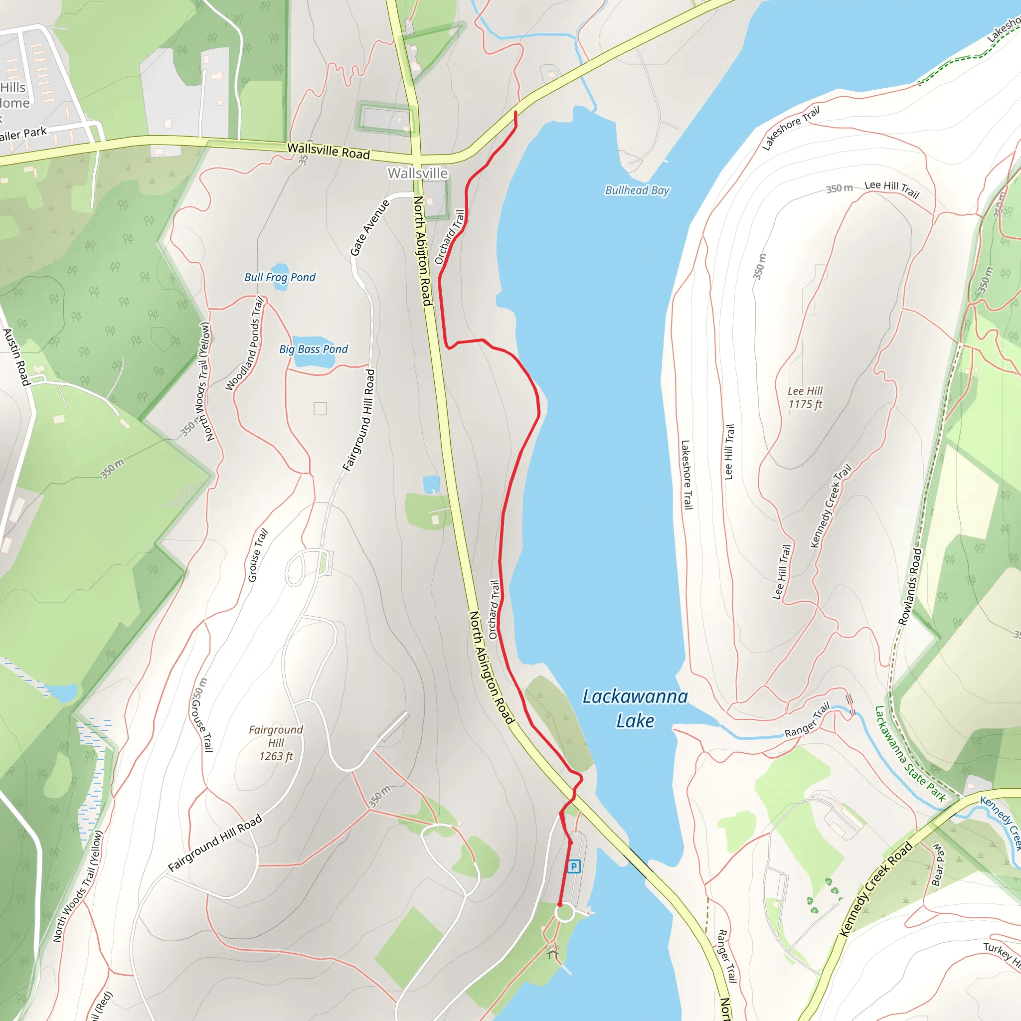 Orchard Trail mobile static map