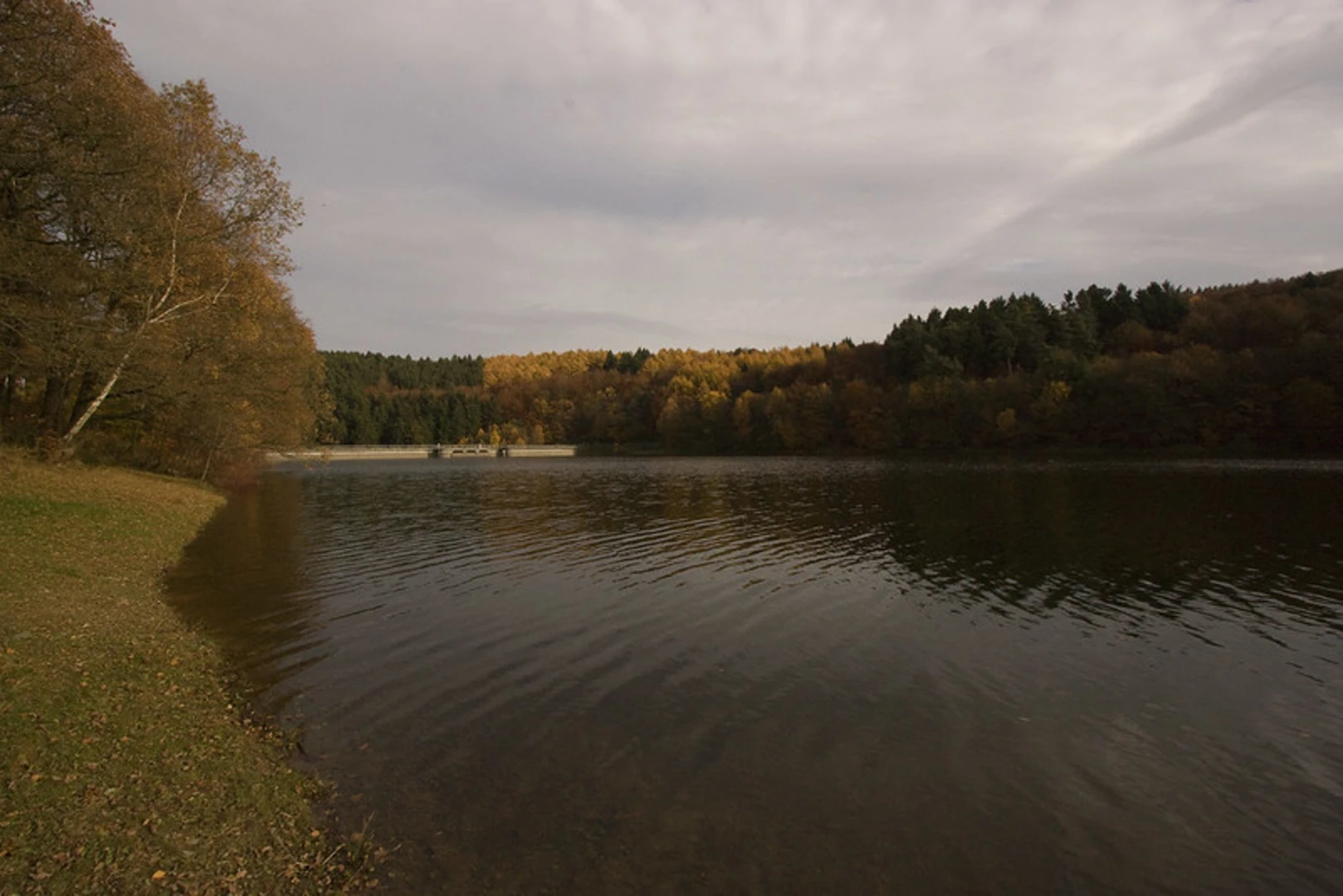 An image depicting the trail Glörtalsperre Loop and its surrounding area.