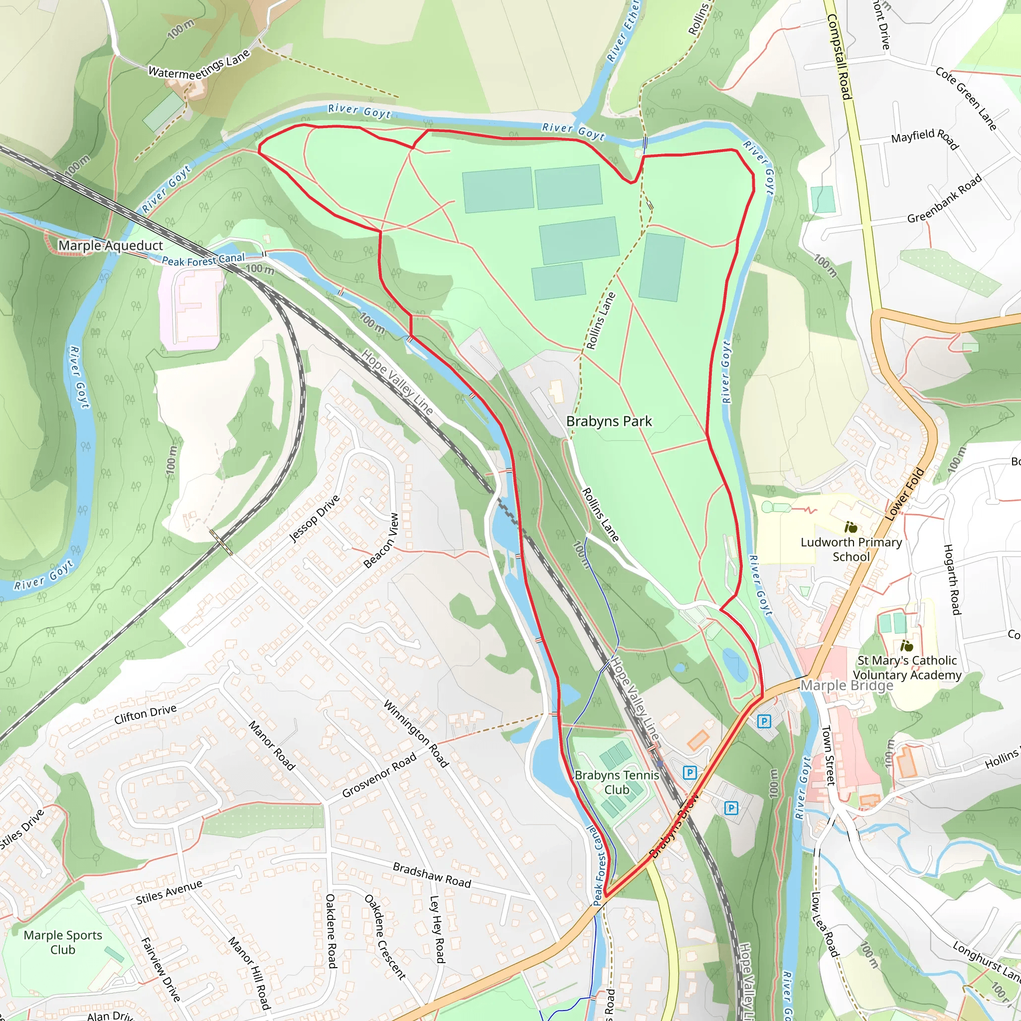 Marple Bridge mobile static map