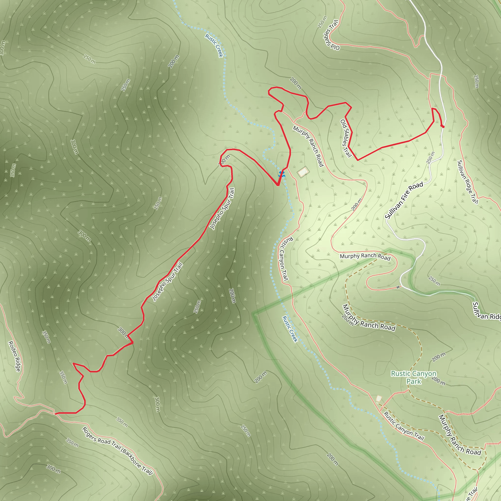 Josepho Spur Trail mobile static map