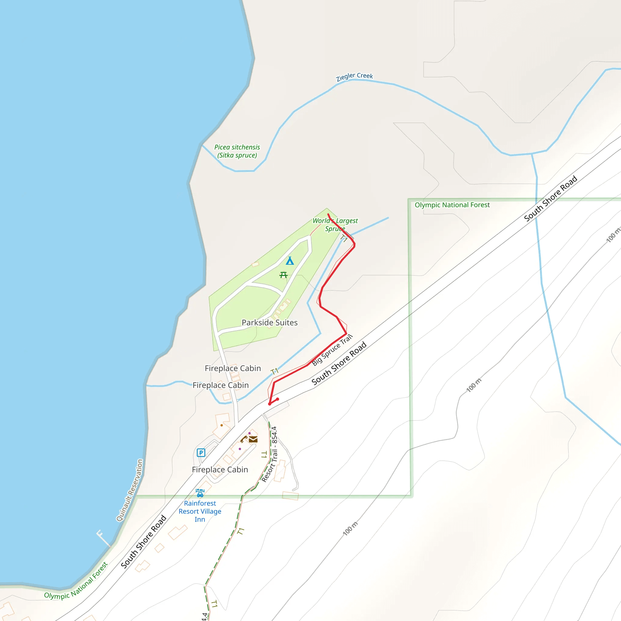 South Shore Road mobile static map