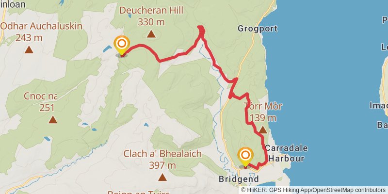 Kintyre Way stage 4 Map