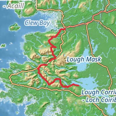 Connemara and the West of Ireland 8-Day Moderate Tour (Hillwalk Tours) mobile static map