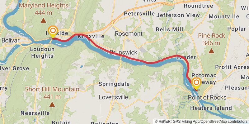 American Discovery Trail North Route stage 16 Map