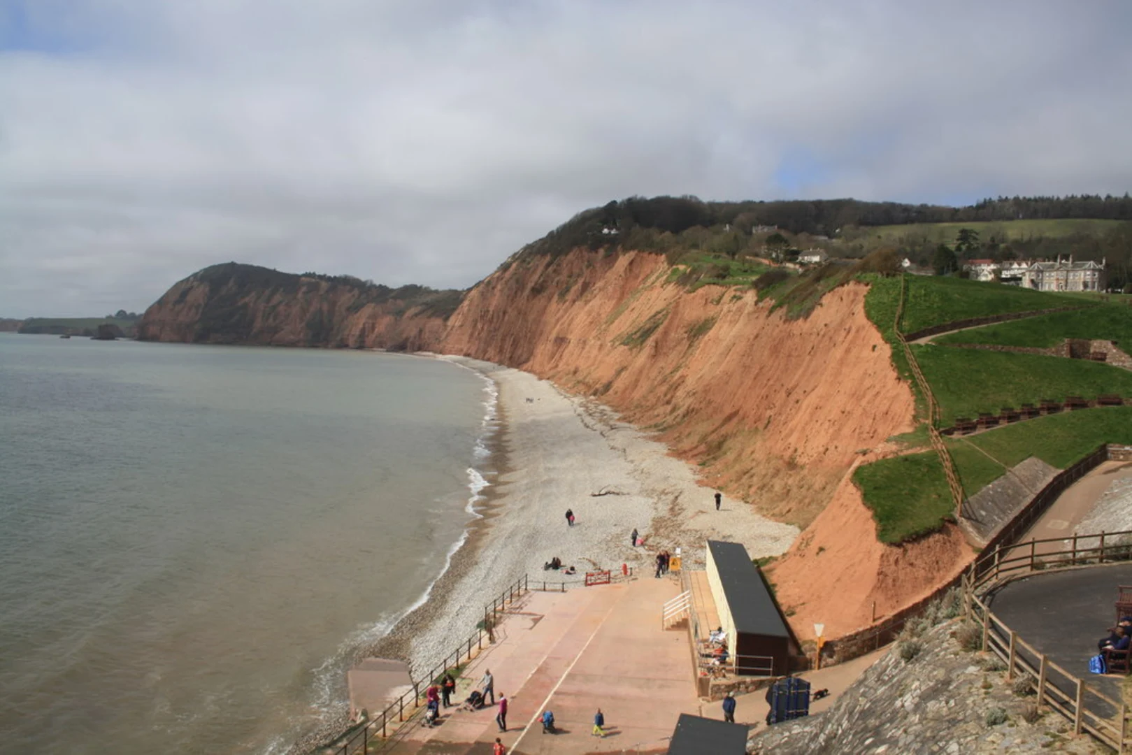 An image depicting the trail Sidmouth to Ladram Bay Walk and its surrounding area.