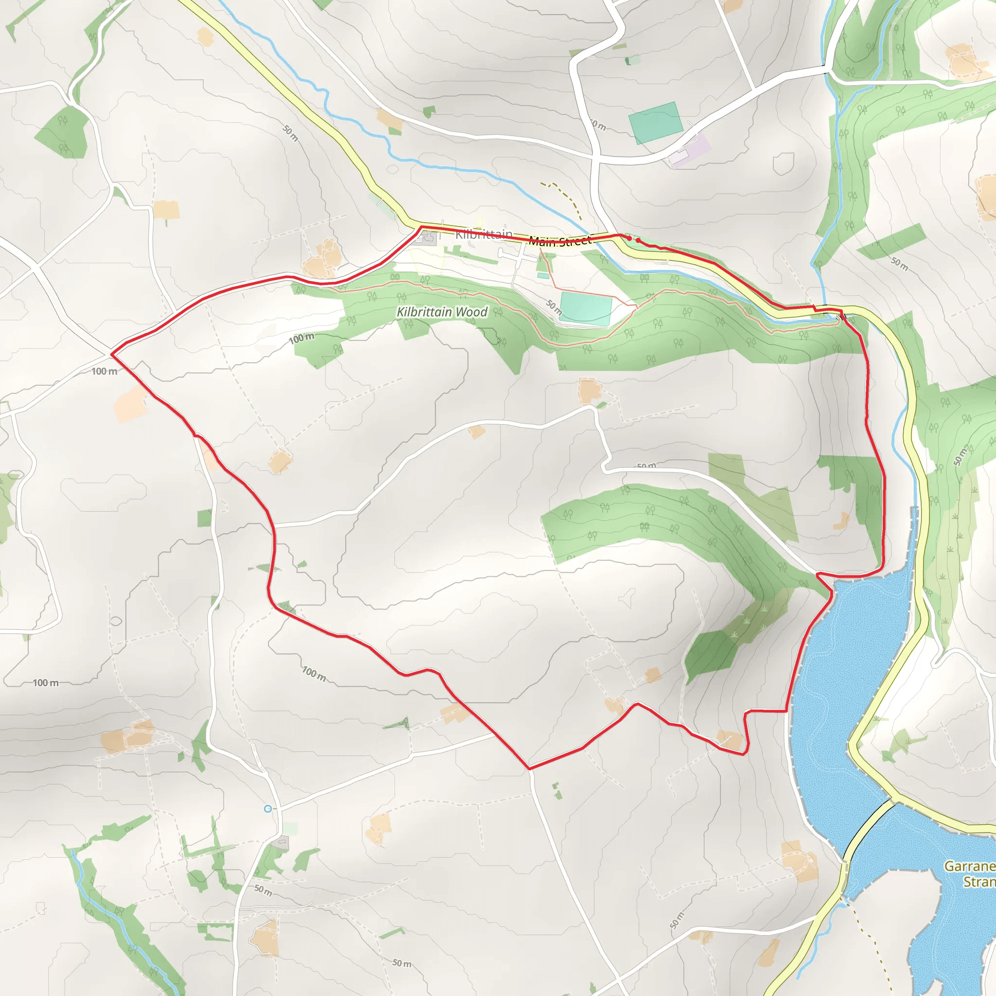 Kilbrittain Trails - Estuary Walk mobile static map