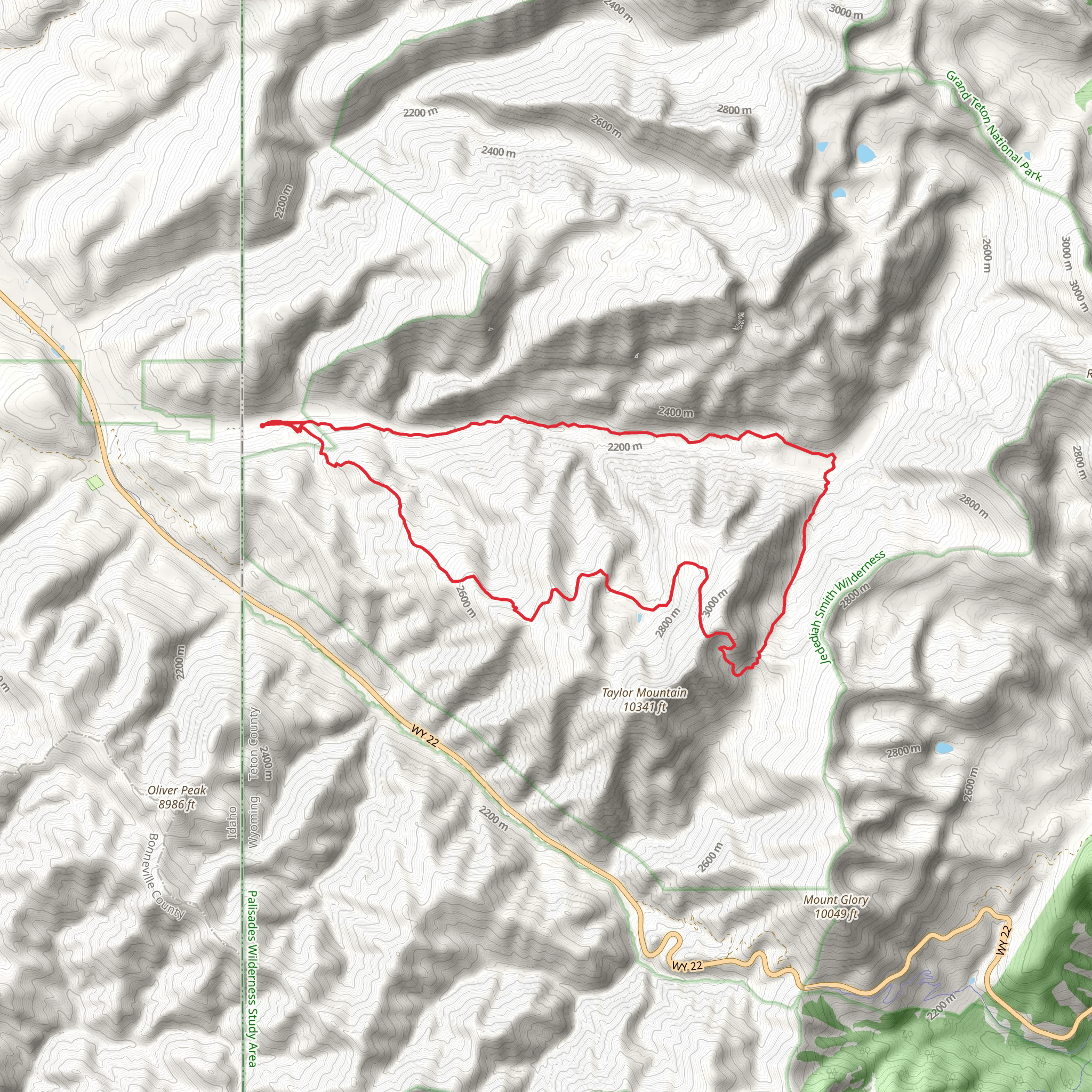 Mesquite and Moose Creek Loop mobile static map