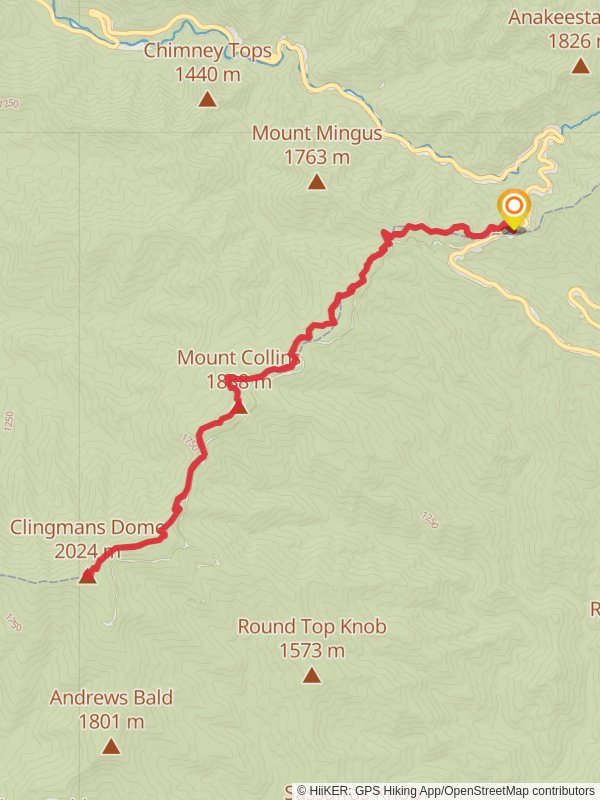 Mount Collins and Clingmans Dome via Appalachian Trail