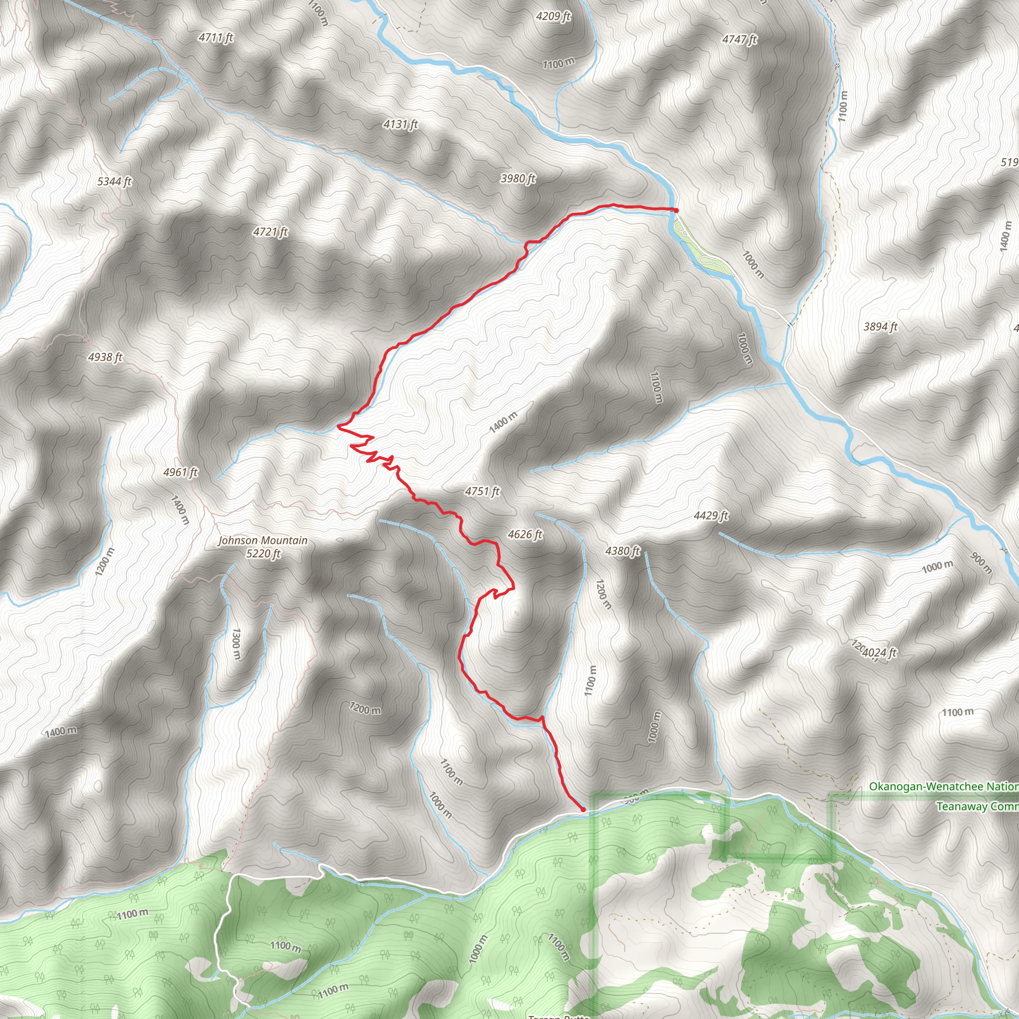 Jungle Creek Trail mobile static map
