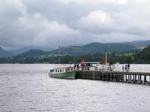 An image depicting the trail Pooley Bridge to Howtown Loop via Arthur's Pike and Bonscale Pike - Ullswater and its surrounding area.