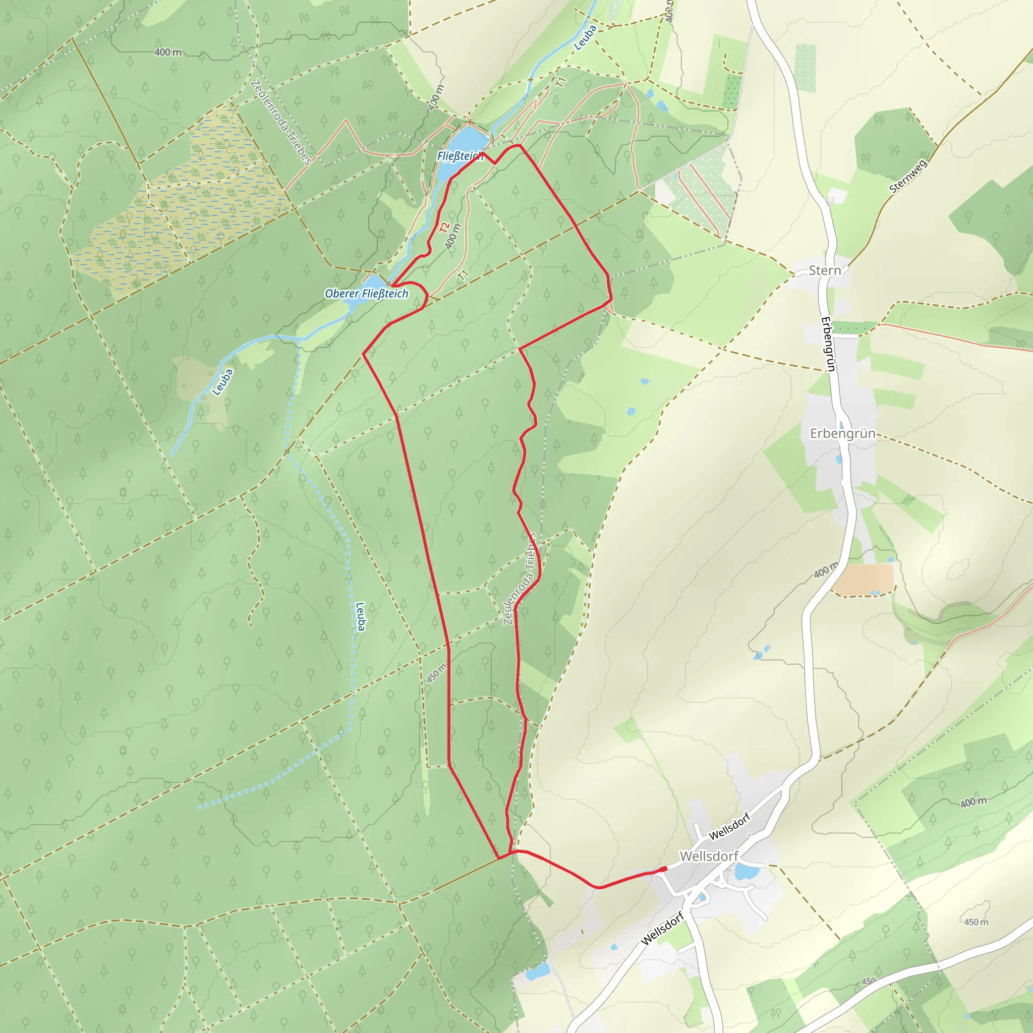 Naturlehrpfad Poellwitzer Wald mobile static map