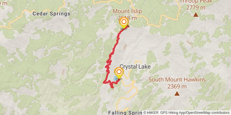Islip Ridge Trail stage 2 Map