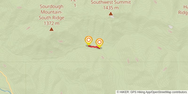 North Fork Sol Duc River Trail stage 2 Map