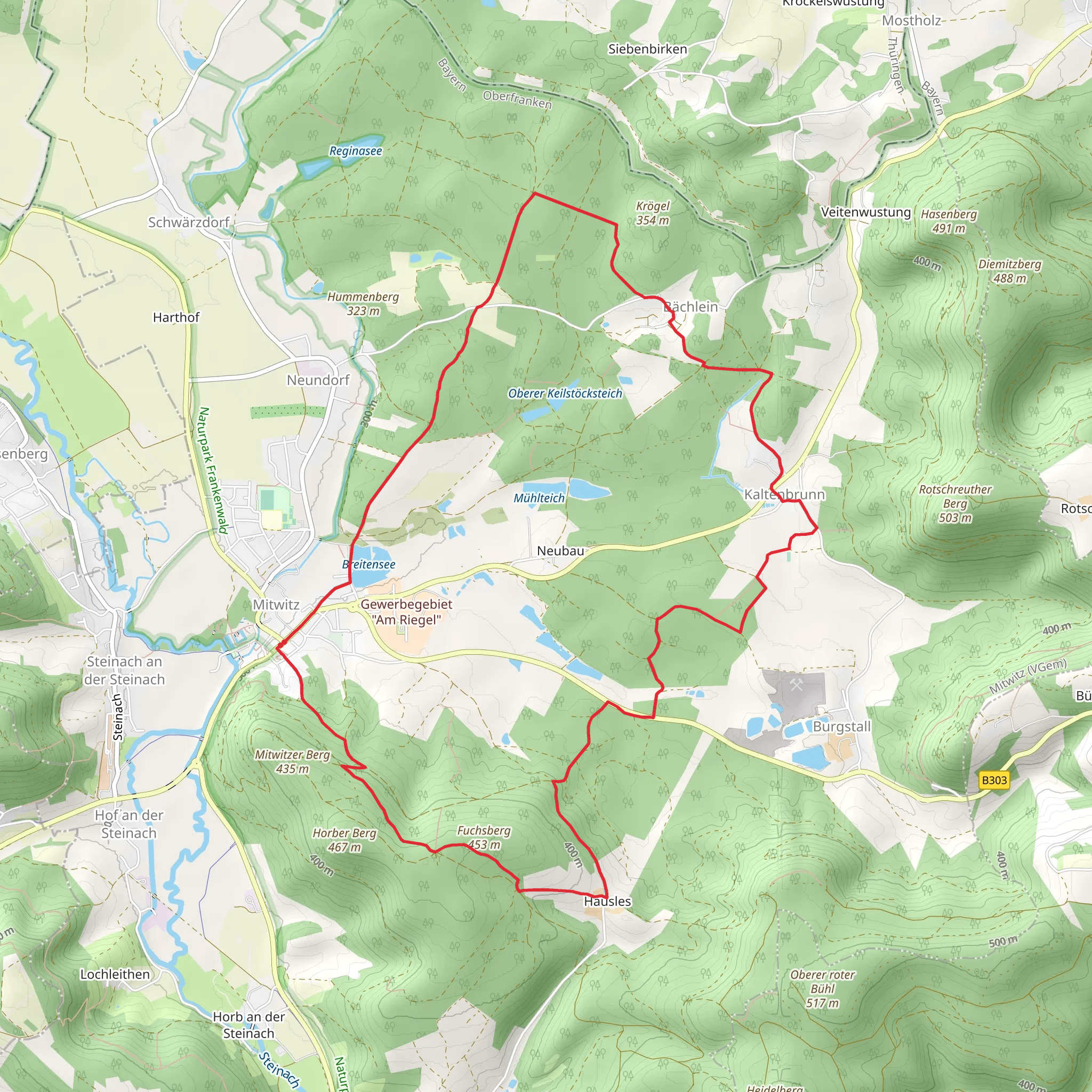 Breitensee via Wasserschloss Runde mobile static map