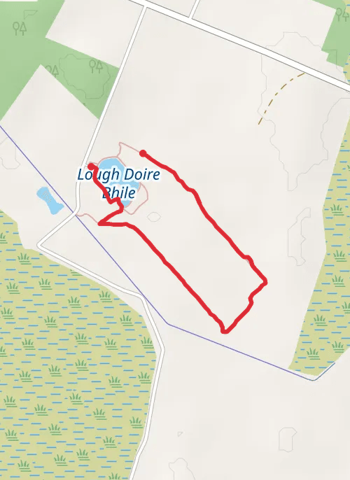 Hike on Loch Dhoire Bhile Loop mobile static map