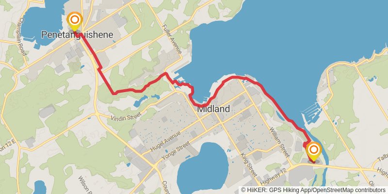 Ganaraska Trail stage 22 Map