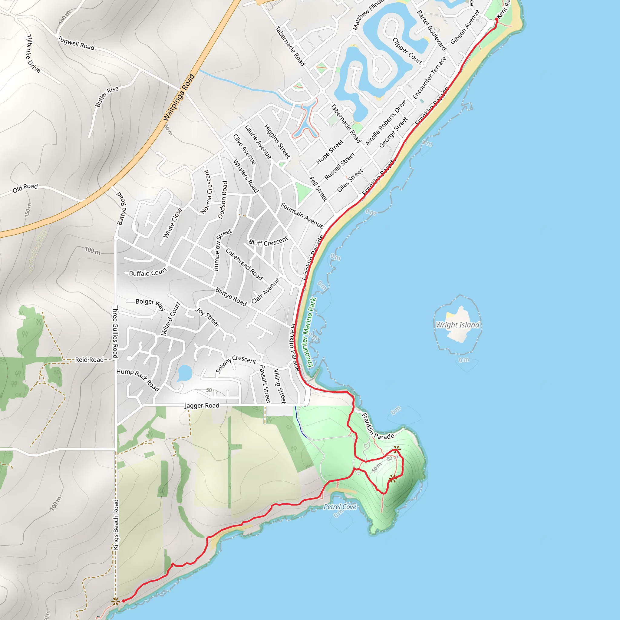 Kings Head Hike mobile static map