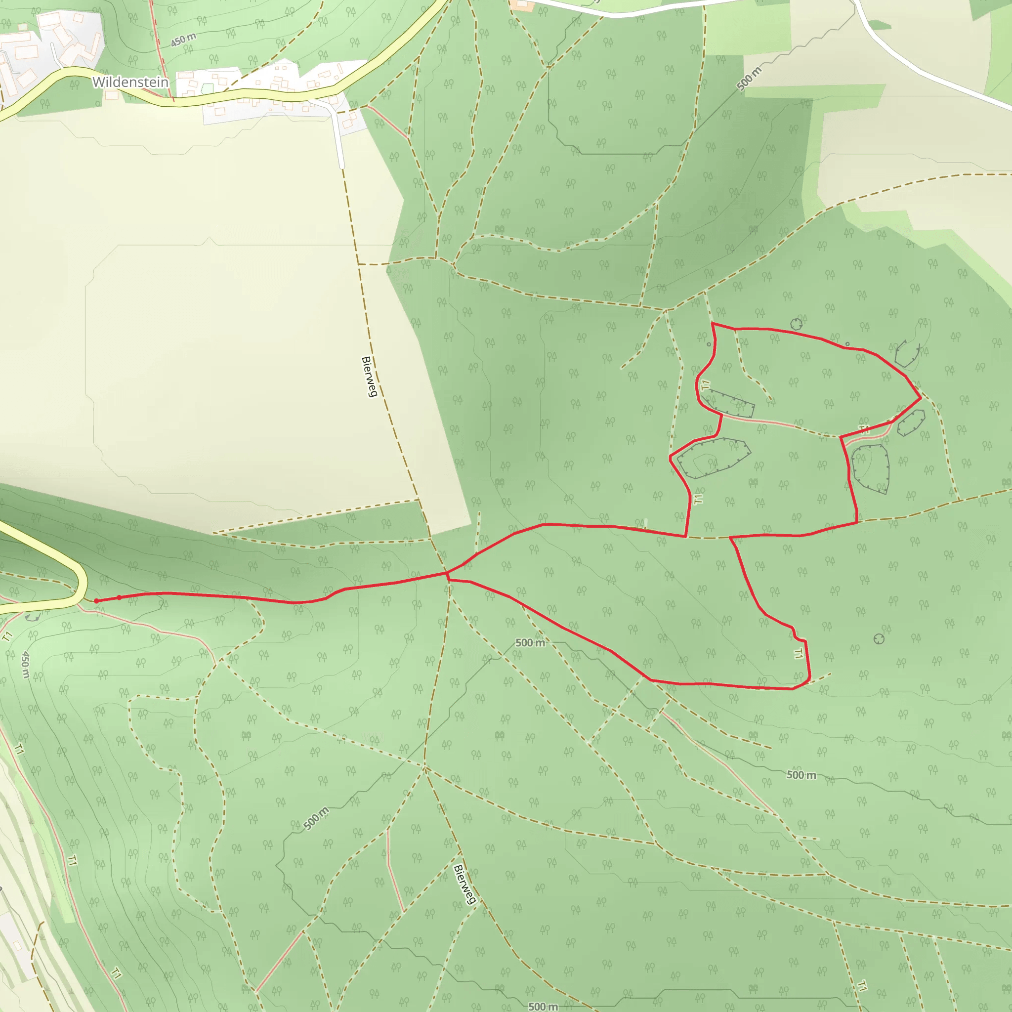 Jurasteig Schlaufe Loop mobile static map