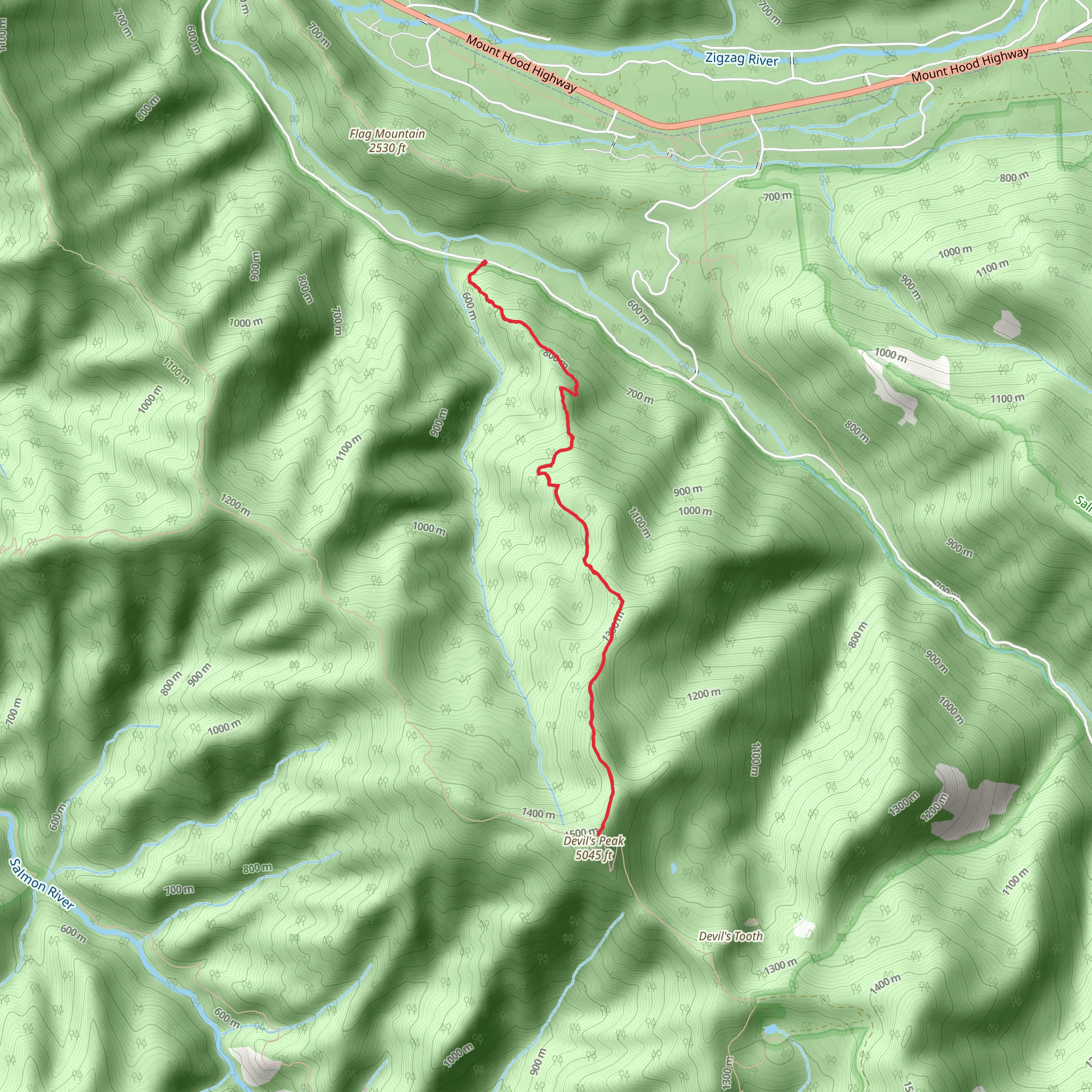 Cool Creek Trail mobile static map