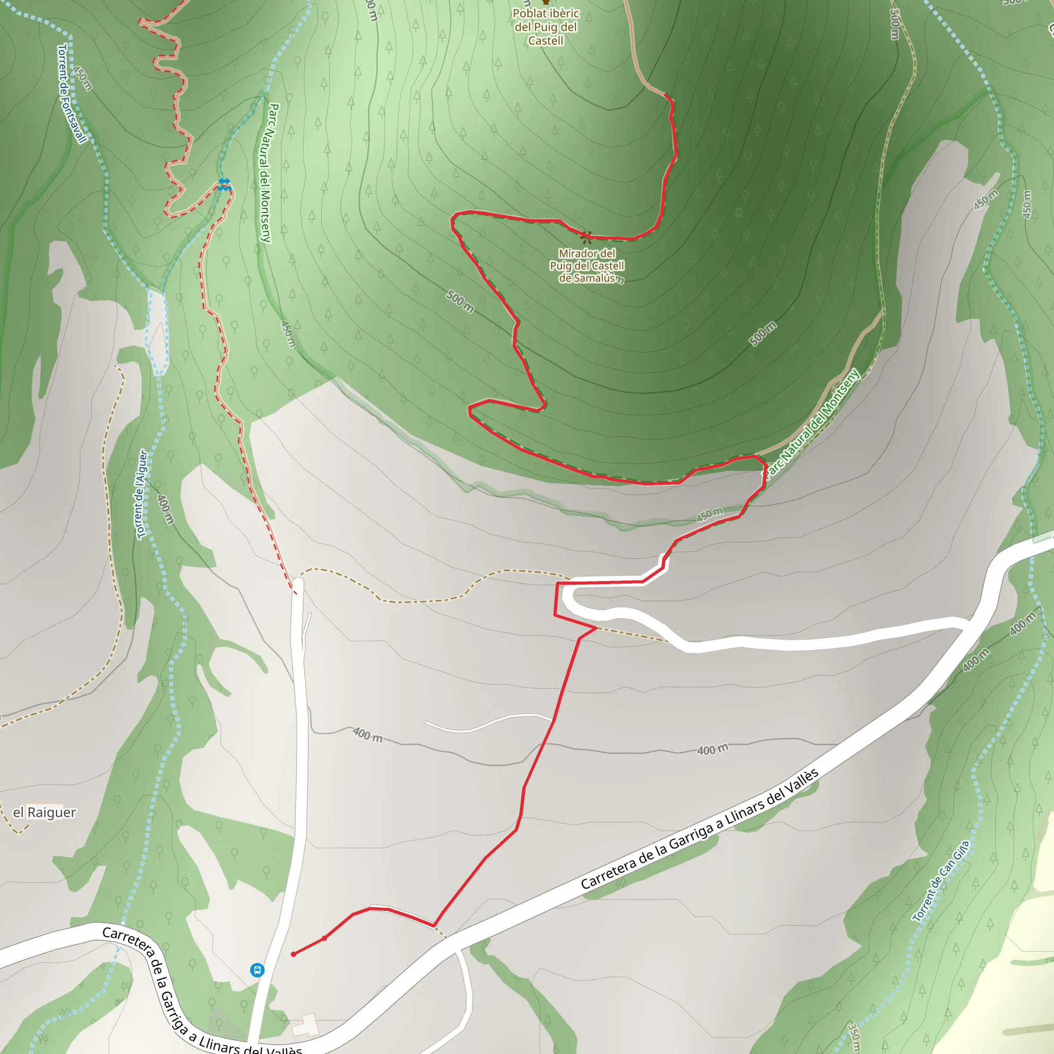 Iberian Settlement of Puig del Castell de Samalus SL C 89 mobile static map