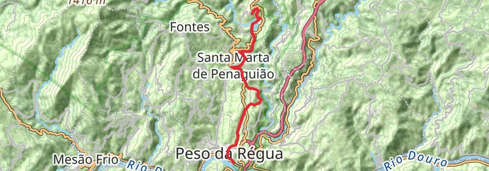 Camino Portugues do Interior stage 8 Map