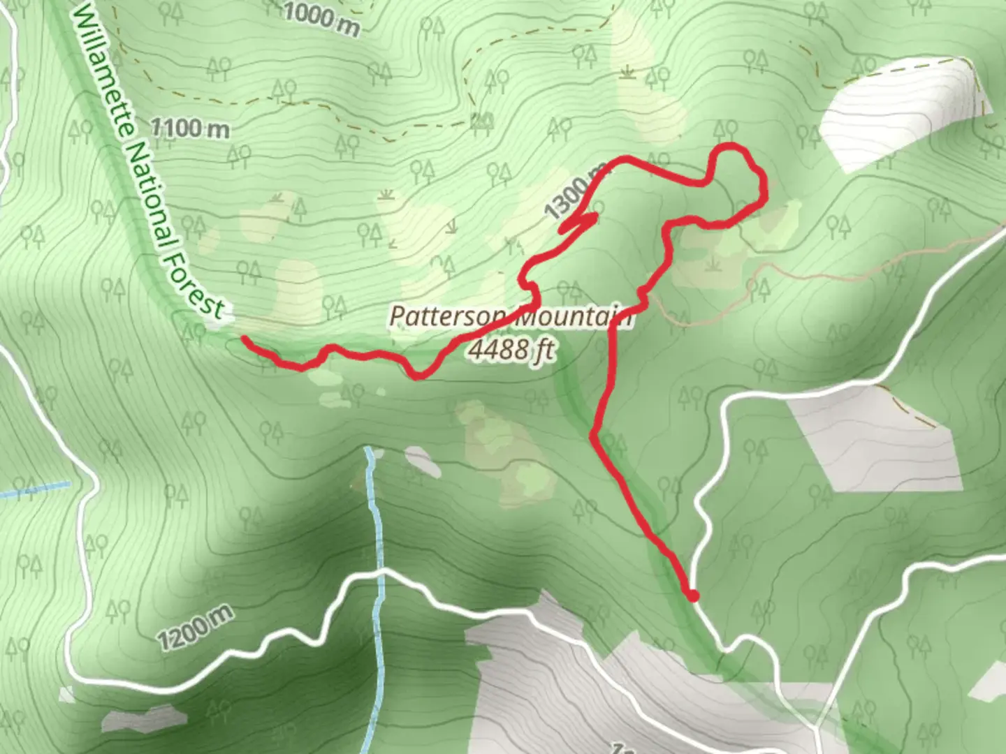 An image depicting the trail Lone Wolf-Patterson Mountain Hike and its surrounding area.