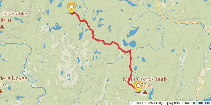 La Traversé de Charlevoix stage 5 Map