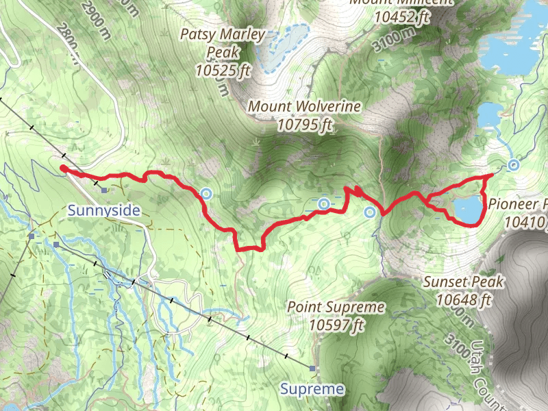 Lake Catherine via Catherines Pass Trail